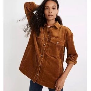Madewell Yorkway Corduroy Shirt-Jacket in Brown